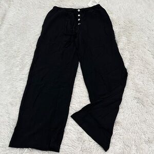 🌴 NWT Hixiaohe Linen Blend Wide Leg Pants